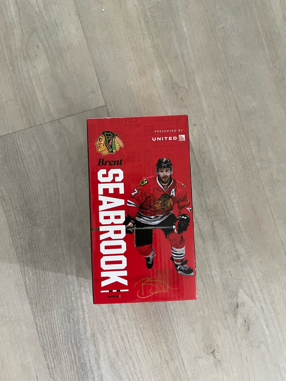 NHL Brent Seabrook Red & Black Team Figure Box